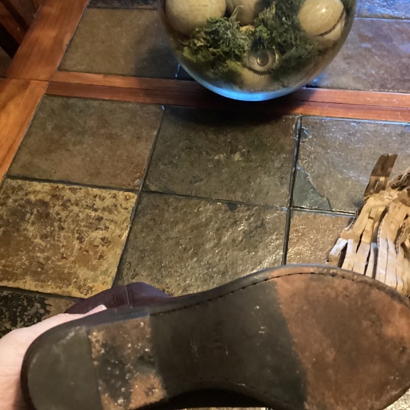 Frye Leather Mid Calf Heels Boots Western Style Size 6.5 - Picture 7 of 8